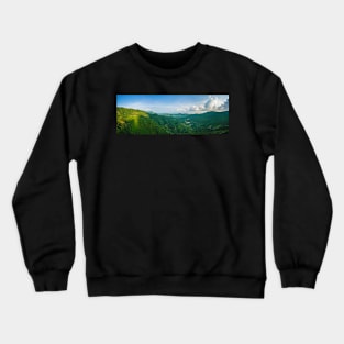 Aerial view of jungle mountains at Ko Samui island Crewneck Sweatshirt